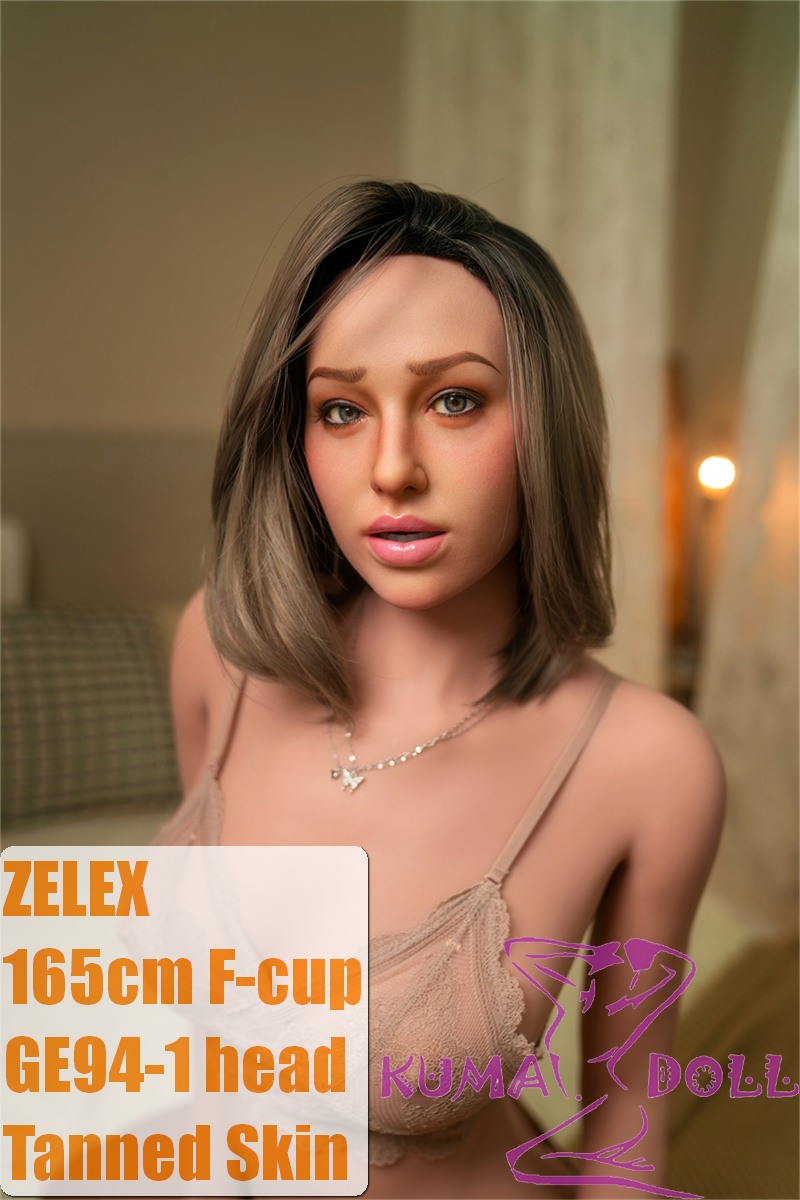 Zelex 165cm(5.41 ft) F-cup Full Size Lifelike Sex Doll with #GE94-1 Head  Silicone head+
