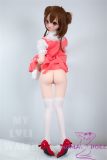 MLW doll Loli Sex Doll 126cm/4ft1 AA-cup W3 Hard Silicone material head with TPE body