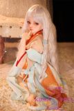 Real Girl 100cm #10 head C-cup cute mini sex doll full silicone