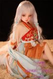Real Girl 100cm #10 head C-cup cute mini sex doll full silicone