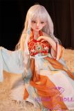 Real Girl 100cm #10 head C-cup cute mini sex doll full silicone