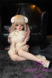 Real Girl 100cm sheep horn girl super realistic figure full silicone