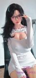 SHEDOLL Lolita type Guxiaoyu #21 head 163cm/5ft3 H-cup head love doll body material customizable white lace-up sweater