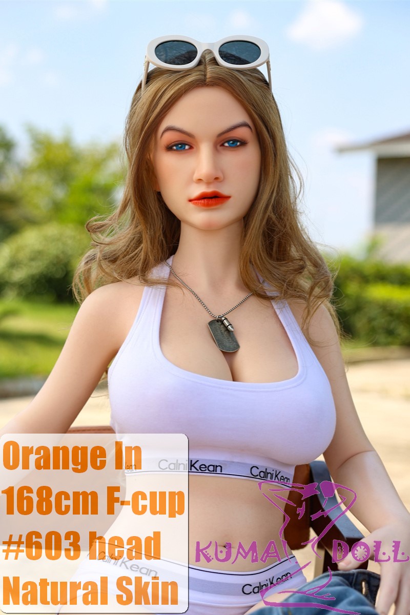 Orange In Full Silicone Doll 168cm F-Cup #603 Head Sex Doll
