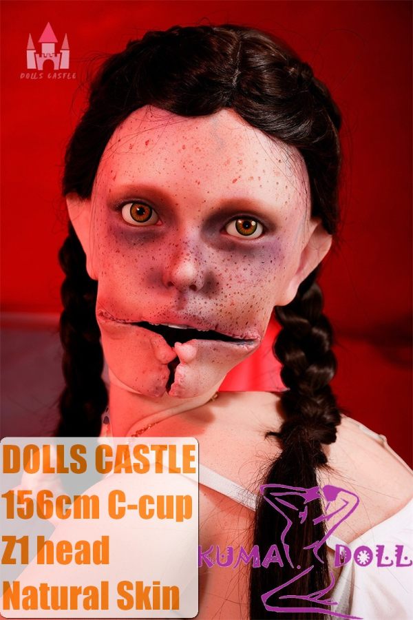 Dolls Castle 156cm C-cup Sex Doll with Z1 Zombie Head TPE Material