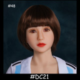 Dolls Castle 156cm C-cup Sex Doll with Z1 Zombie Head TPE Material White Costum