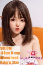 SHEDOLL Lolita type Aileen head 148cm/4ft9 normal breast head love doll body material customizable