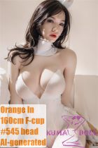 【AI-generated】Orange In Sex Doll 160cm F-Cup TPE Body #545  Silicone Head