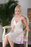 SHEDOLL Asian Beauty Jenny head 148cm/4ft9 normal breast head love doll body material customizable White Dress