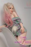SHEDOLL Lolita type Qing head 148cm/4ft9 normal breast head love doll body material customizable Pink Blonde Hair