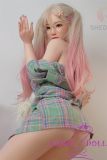 SHEDOLL Lolita type Qing head 148cm/4ft9 normal breast head love doll body material customizable Pink Blonde Hair