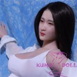 Real Girl 5kg 76cm Xiaoyu head big breast sexually active super realistic figure full silicone white shirt