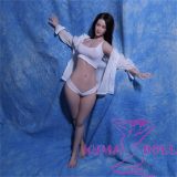 Real Girl 5kg 76cm Xiaoyu head big breast sexually active super realistic figure full silicone white shirt