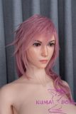 Game Lady Full silicone 171cm/5ft6 G-cup No.19 Lighting From Final Fantasy XIII (FF13) head with realistic makeup, eyebrows and eyelashes implanted