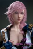 Game Lady Full silicone 171cm/5ft6 G-cup No.19 Lighting From Final Fantasy XIII (FF13) head with realistic makeup, eyebrows and eyelashes implanted