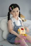 AXB Doll 110cm/3ft6 A-cup with Head AGB10 with realistic body makeup silicone head+TPE body