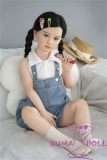 AXB Doll 110cm/3ft6 A-cup with Head AGB10 with realistic body makeup silicone head+TPE body