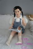 AXB Doll 110cm/3ft6 A-cup with Head AGB10 with realistic body makeup silicone head+TPE body