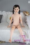 AXB Doll 110cm/3ft6 A-cup with Head AGB10 with realistic body makeup silicone head+TPE body