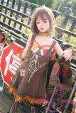 SHEDOLL Yuan head 140cm/4ft6 small breast head love doll body material customizable Brown Cotton Prairie Dress