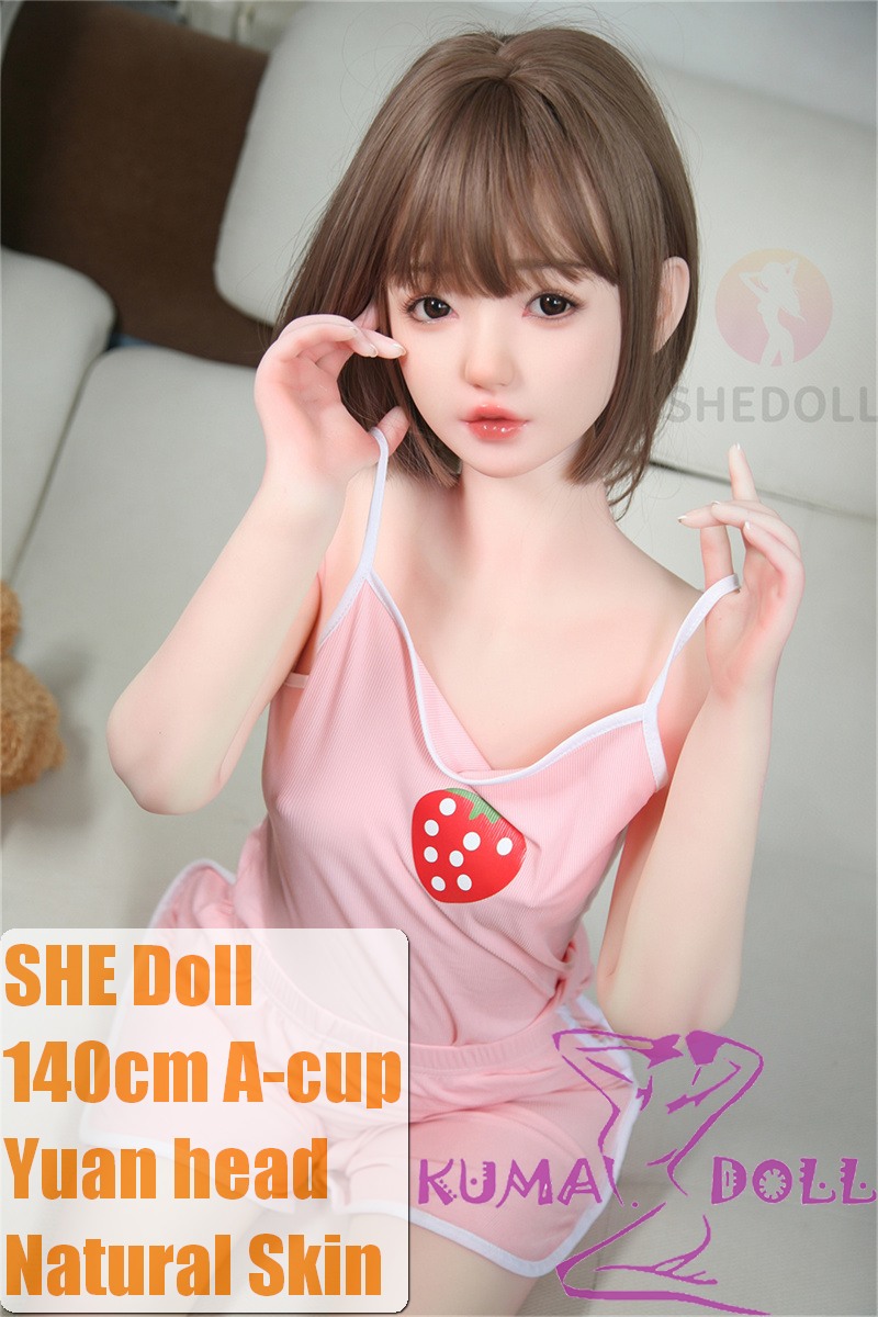 SHEDOLL Yuan head 140cm/4ft6 small breast head love doll body material customizable pink pajama