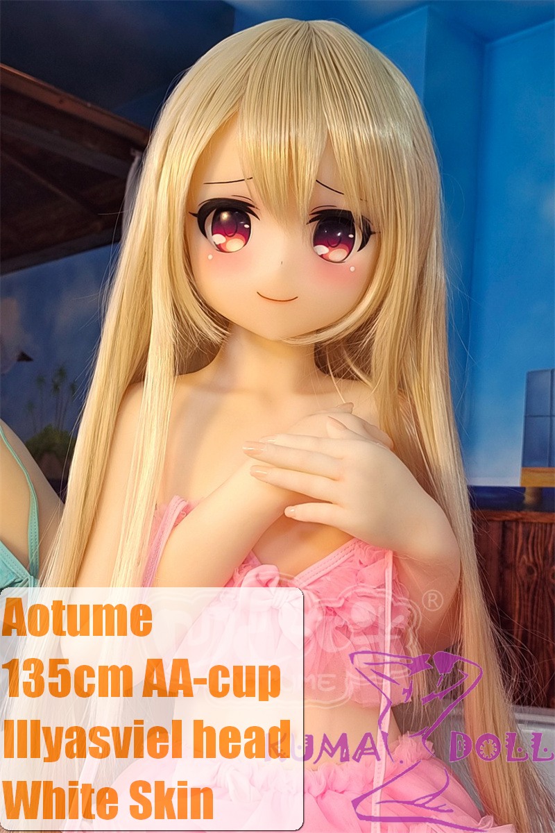 [Discontinued]  Aotume doll sex doll 135cm 4.4ft AA-cup  #97 Illyasviel head from FATE anime sex doll