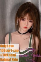 Only Love Sex Doll 159cm/5ft2 E-Cup Silicone # T09 head full silicone doll[body reduced version]