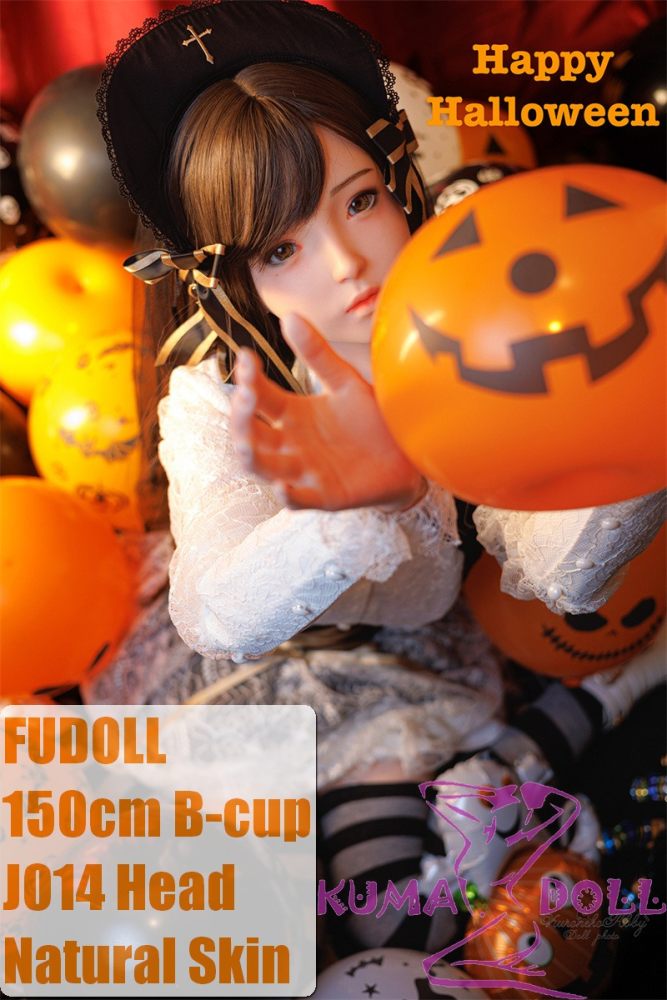Halloween Sex Dolls in Black Dresses and Pumpkins