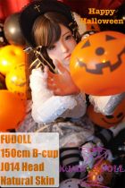 FUDOLL Sex Doll #J014 head 150cm/4ft9 B-cup High-grade silicone head + TPE material body Strappy jeans