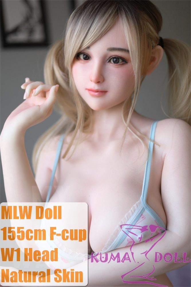 Adorable Sex Doll in Blue and White Lingerie