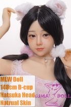 MLW doll Loli Sex Doll 148cm/4ft8 B-cup Hatsuka Soft Silicone material head with movable jaw and realistic oral structure