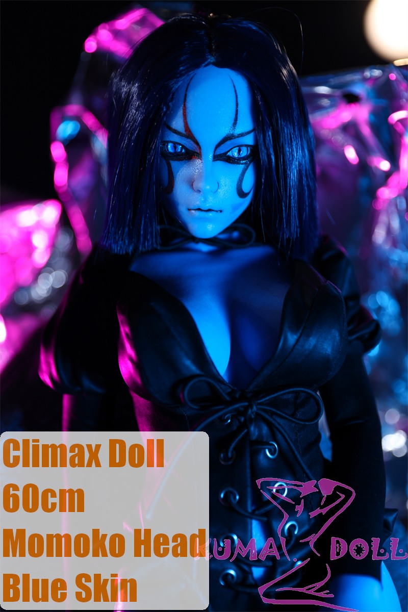 Climax Doll CLM  Full Silicone Mini Sex Doll Si60 L Momoko Head (Blue)