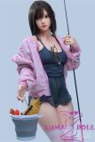 Firefly Diary 151cm A-cup Nanako Head Full Silicone Sex Doll With Body Make-up