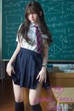 [Body Discontinued] Firefly Diary 165cm C-cup Lian Head Full Silicone Sex Doll With Body Make-up School Uniform