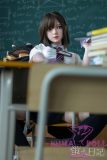 Firefly Diary 151cm A-cup Nanako Head Full Silicone Sex Doll With Body Make-up School Uniform