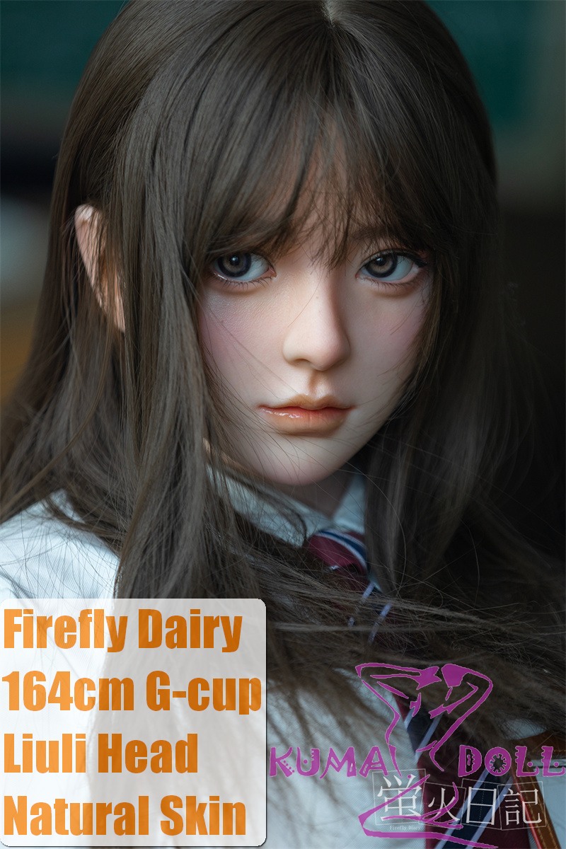 Firefly Diary 164cm G-cup Liuli Head Full Silicone Sex Doll With Body Make-up School Uniform