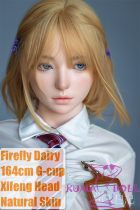 Firefly Diary 164cm G-cup Xifeng Head Full Silicone Sex Doll With Body Make-up School Uniform