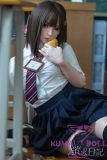 Firefly Diary 151cm A-cup Nanako Head Full Silicone Sex Doll With Body Make-up School Uniform