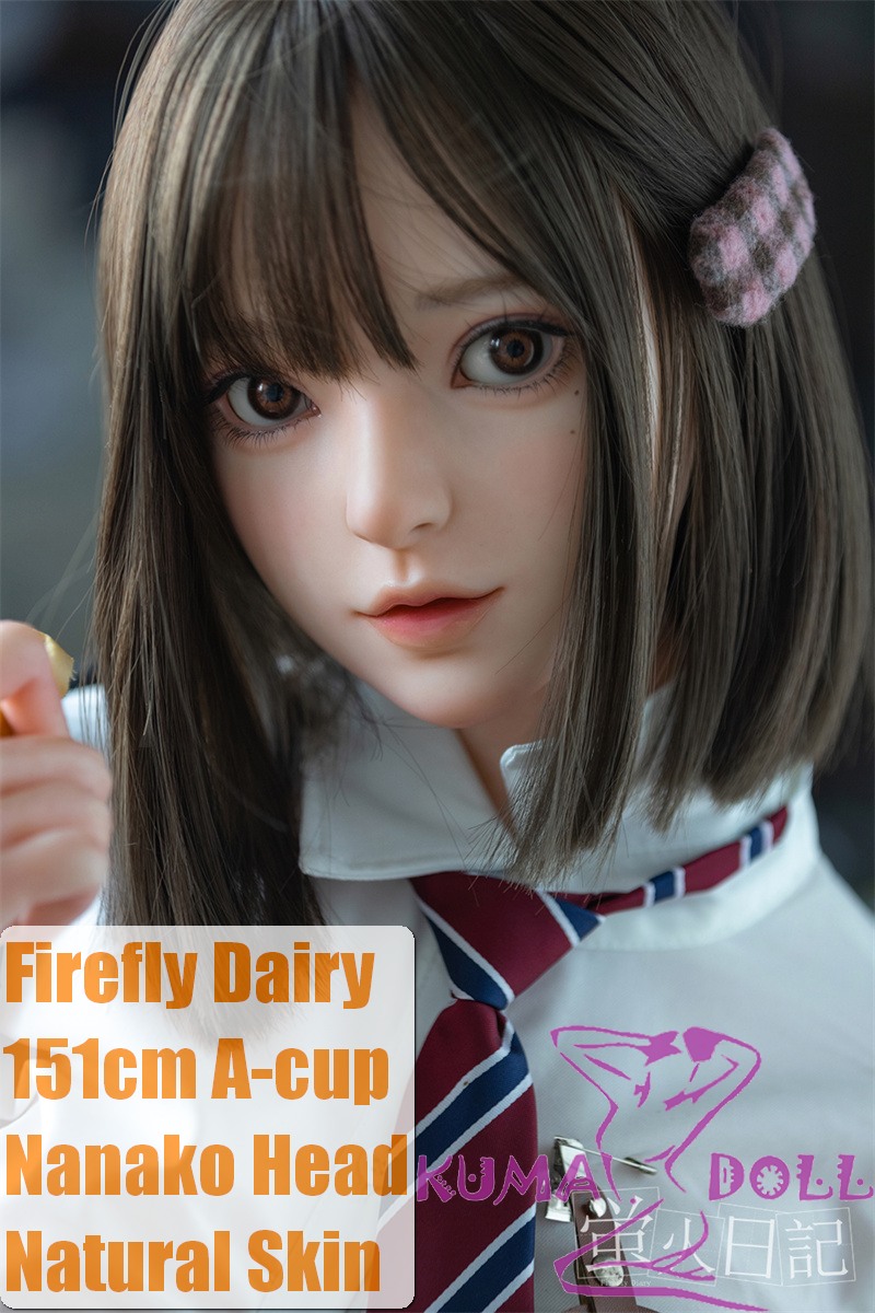 Firefly Diary 151cm A-cup Nanako Head Full Silicone Sex Doll With Body Make-up School Uniform