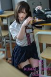 Firefly Diary 151cm A-cup Nanako Head Full Silicone Sex Doll With Body Make-up School Uniform