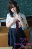 Firefly Diary 151cm A-cup Nanako Head Full Silicone Sex Doll With Body Make-up School Uniform