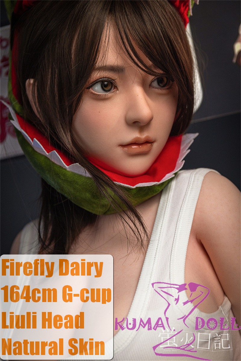 Firefly Diary164cm G-cup Liuli Head Full Silicone Sex Doll With Body Make-up Snack Stand Owner
