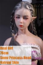 Real Girl 5kg 76cm Snow Princess head big breast sexually active super realistic figure full silicone dancer