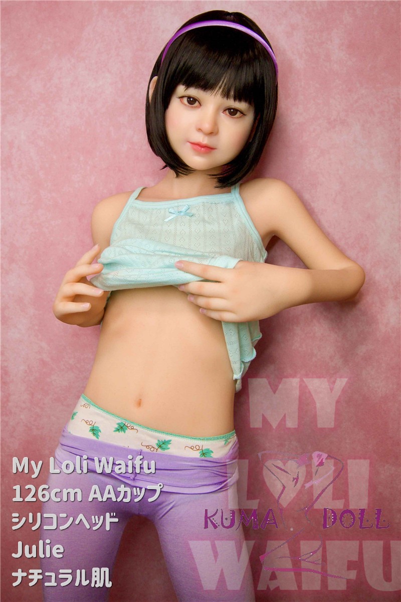 MLW Loli type love doll 126cm AA cup Julie head  Silicone material head with TPE body