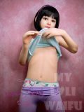 MLW Loli type love doll 126cm AA cup Julie head  Silicone material head with TPE body
