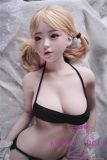 FUDOLL Sex Doll #8 head 148cm D-cup Silicone head +  body material selectable Black Lingerie