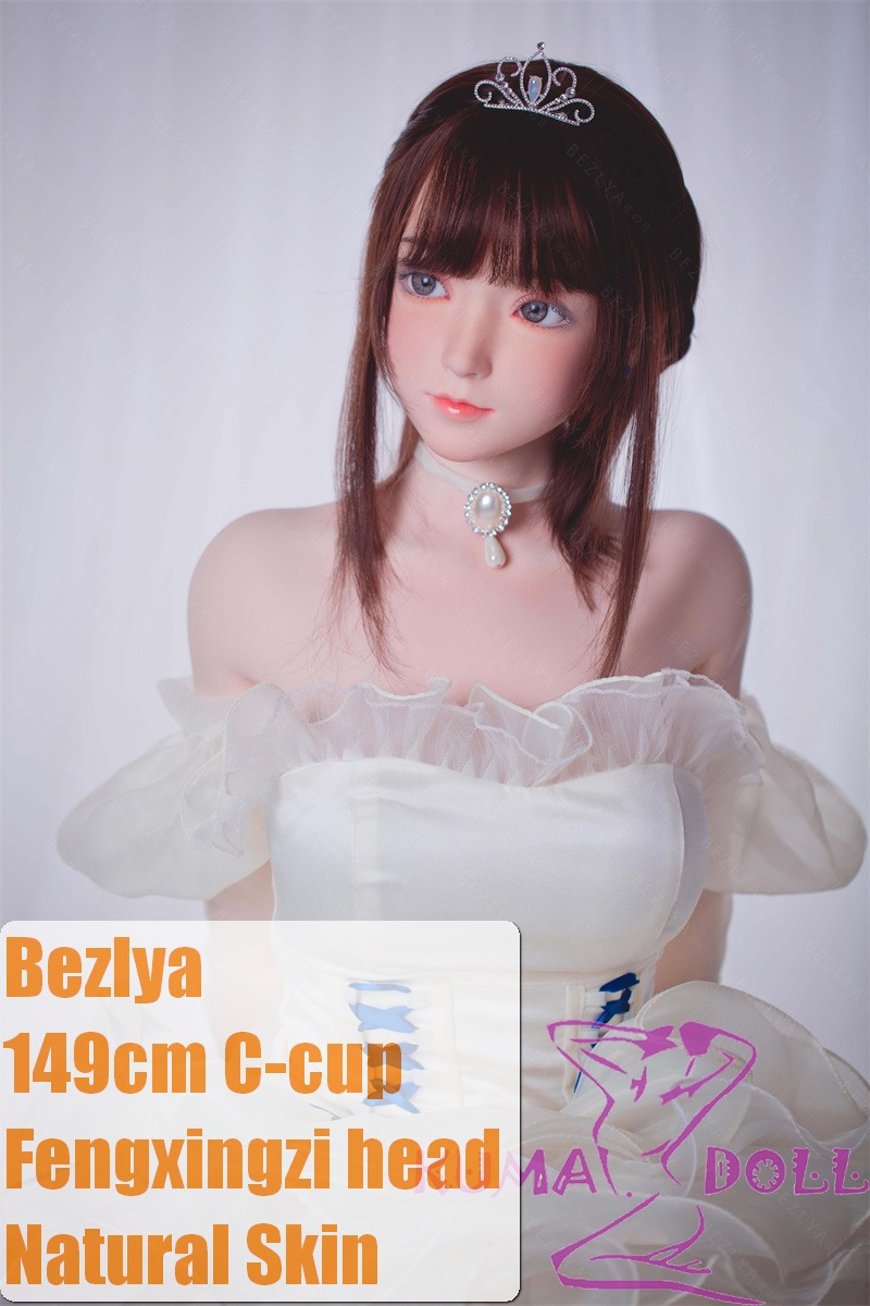 Bezlya (Missdoll) Fengxingzi Head 149cm C-cup Full Silicone Sex Doll 2.1 Version White Dress