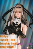 Bezlya (Missdoll) Linglan Head 155cm F-cup Silicone Head+TPE Body Sex Doll 155M 2.0 Version Virgin destroyer Holydevil Nun