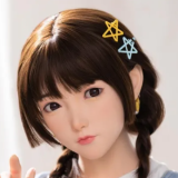 FUDOLL Sex Doll #J026 head with oral function 150cm/4ft9 B-cup High-grade silicone head + TPE material body green lingerie