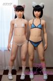 J-cute Doll Full Silicone Love Doll 149cm/4ft9 A-cup with Silicone Head AGD01 with new body makeup White Bikini